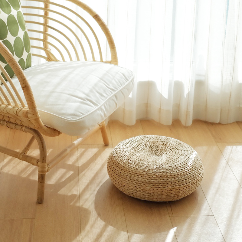 두꺼운 바닥 좌식 쿠션, 풀잎으로 짠 요가 명상 자푸  - Meditation Cushion Zafu 리뷰 및 가격