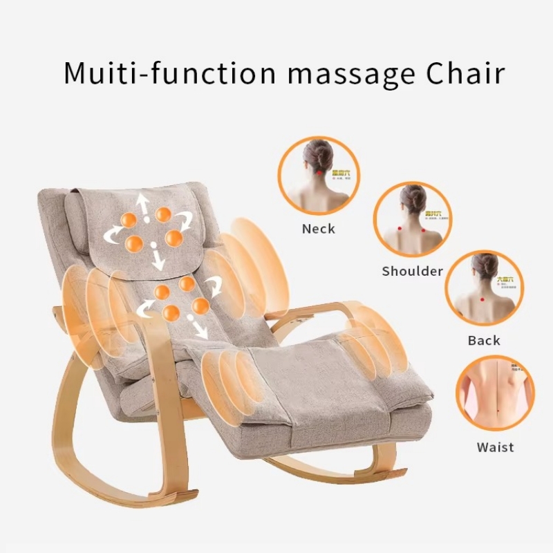인체공학적 마사지 로커 리클라이너 의자, 열 및 진동  - Neck Traction Pillow 리뷰 및 가격